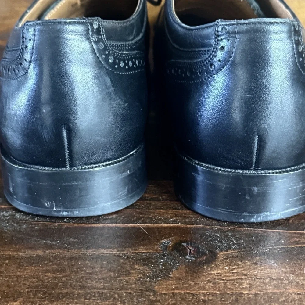 J. Murphy by Johnston & Murphy Leather Lace Up Shoes Men's Size 13 M Black India - Picture 5 of 12